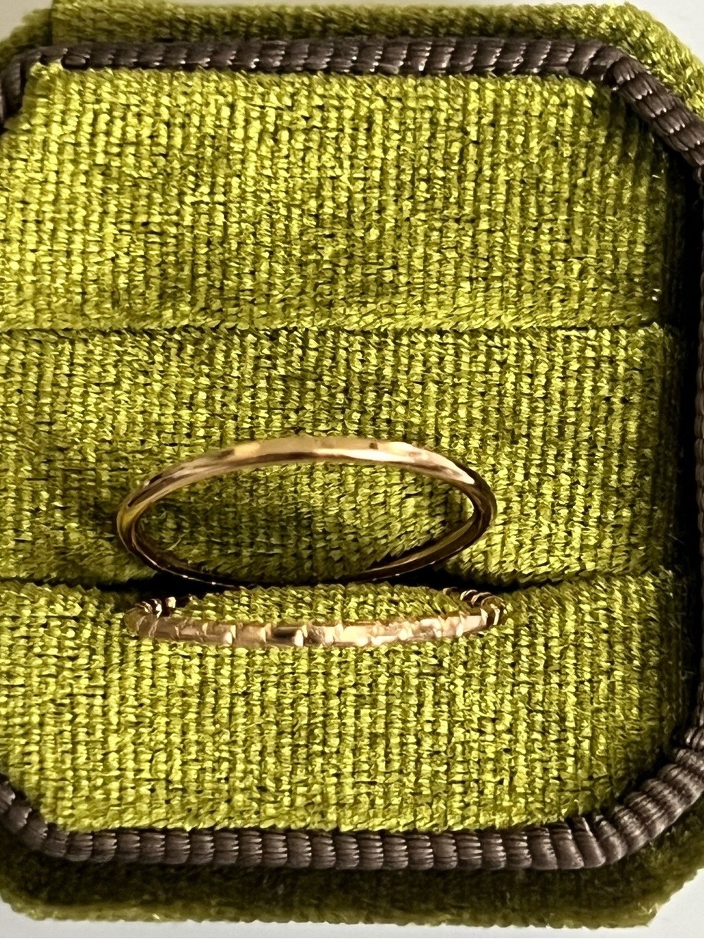 Stacked Rings 10K Golden Stacked Rings Size 6